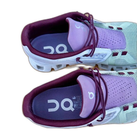On Running Women's Cloud 5 Athletic Walking Running Shoes Size 8 Olive Purple - Picture 2 of 11